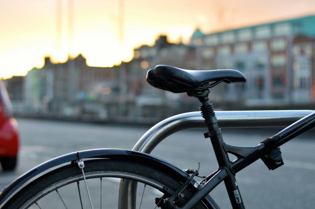 bike in the city